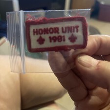 Honor Unit 1981 Embroidered Patch, BSA Boy Scouts Of America Uniform