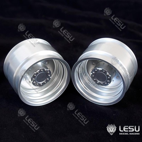 LESU Rear Metal Wheel Hub 1Pair for Walking Tractor 1/16 Scale RC Truck - Picture 2 of 6