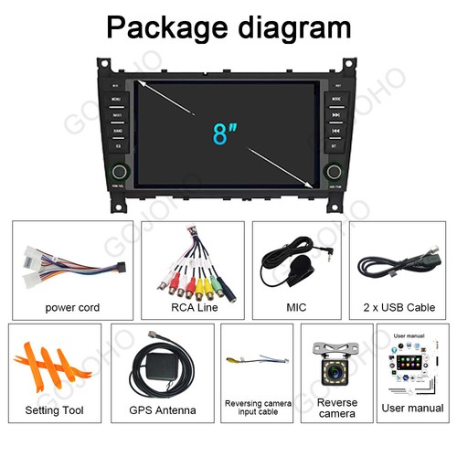 8" Android 13 For Mercedes Benz C-Class W203 Car Stereo Radio GPS Navi Carplay - Picture 7 of 23