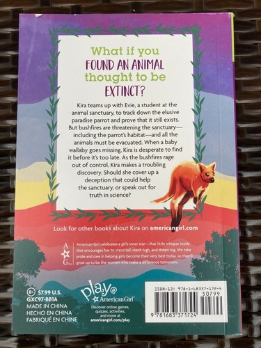 American Girl Kira's Animal Rescue Girl of the Year Bk 2 New - Picture 2 of 2
