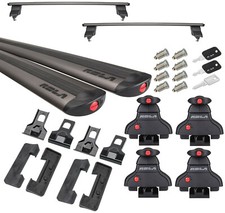 Rola Roof Rack Cross Bars For 11-21 Grand Cherokee W 8 Locks For Cargo Kayak Etc