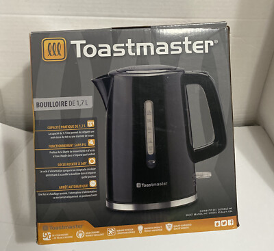 Toastmaster TM796KECB 1.7L Electric Kettle Pot Cordless 360° Rotating Base New