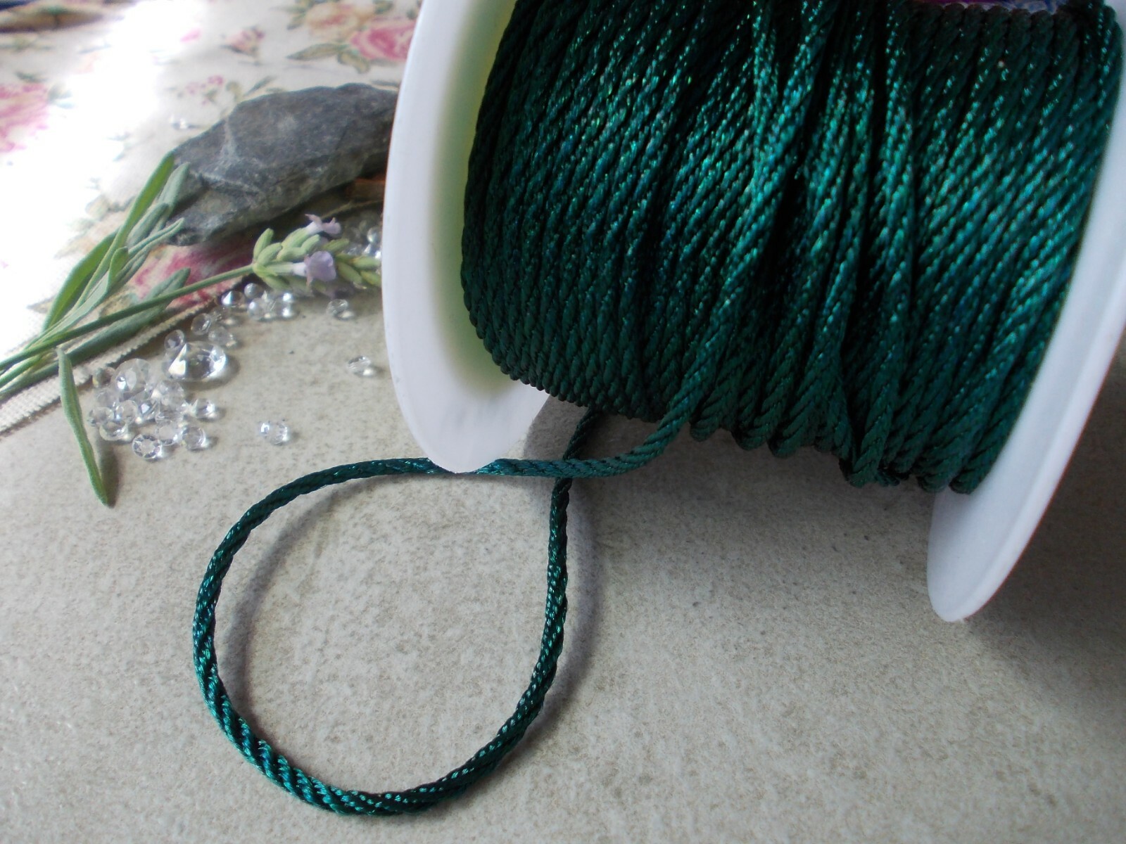 5 Mtrs x Jewellery Cord, 2mm Thick Nylon Braided String Necklace