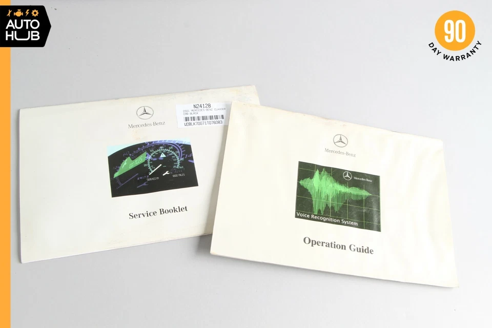 Mercedes-Benz W208 CLK320 2001 manual del propietario conjunto de libro fabricante de equipos originales Foto 3 de 4