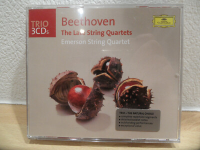 Trio  3 x CDs Beethoven The Late String Quartets Emerson String Quartet CD