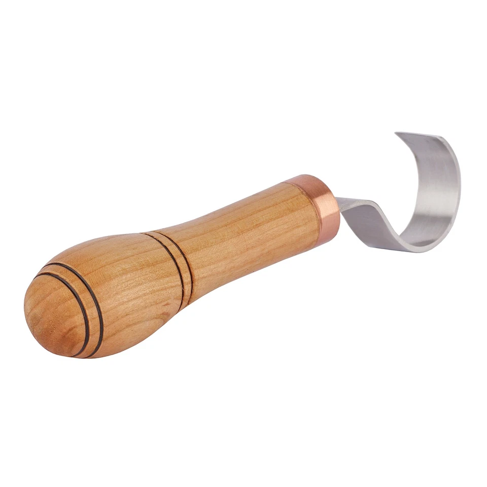 Cuchillo para tallar cuchara. Herramienta de gancho para tallar madera para cuchara, tazón para tallar. Para zurdos Foto 2 de 4