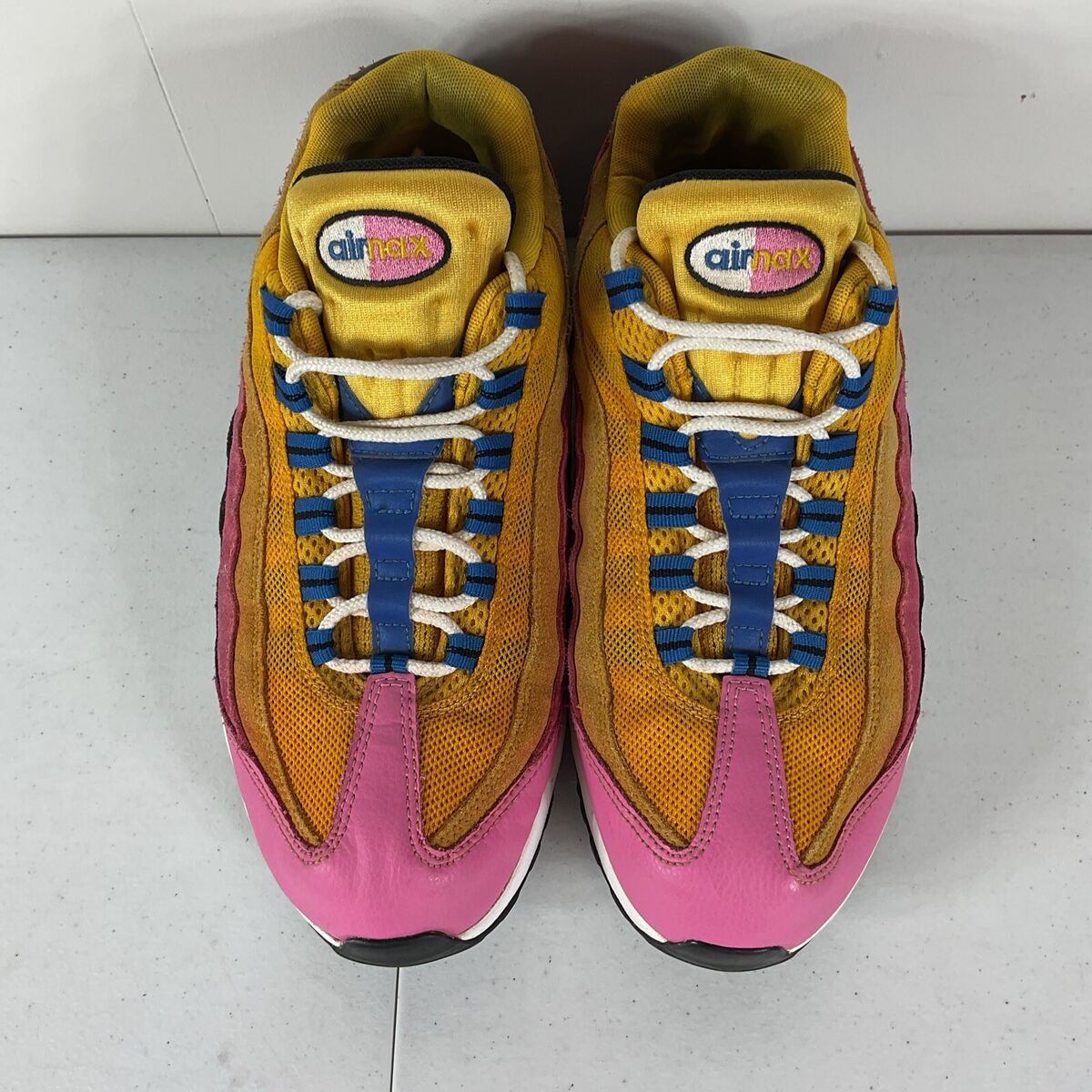 Nike Air Max 95 Running Shoes Yellow Pink CZ9170-700 Low Top Nike Air Max 95 Running Shoes Yellow Pink CZ9170-700 Low Top