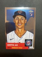 2022 Topps Chrome Platinum Anniversary #76 Griffin Jax, Twins (RC) - Rookie!