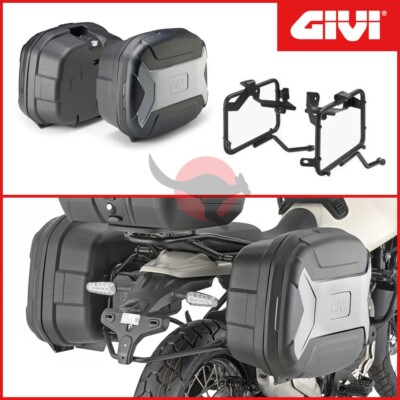 SEITENKOFFER + RAHMEN [GIVI] TREKKER LITE 35 LT - ROYAL ENFIELD HIMALAYAN 450