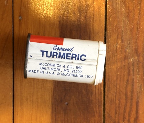 Vintage Schilling 1977 Ground Turmeric Spice Tin Great Condition - Picture 2 of 7