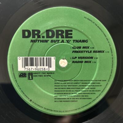 洋楽 Dr. Dre Nuthin' But a 'G' Thang LP MS01NzE1LmpwZWc.jpeg