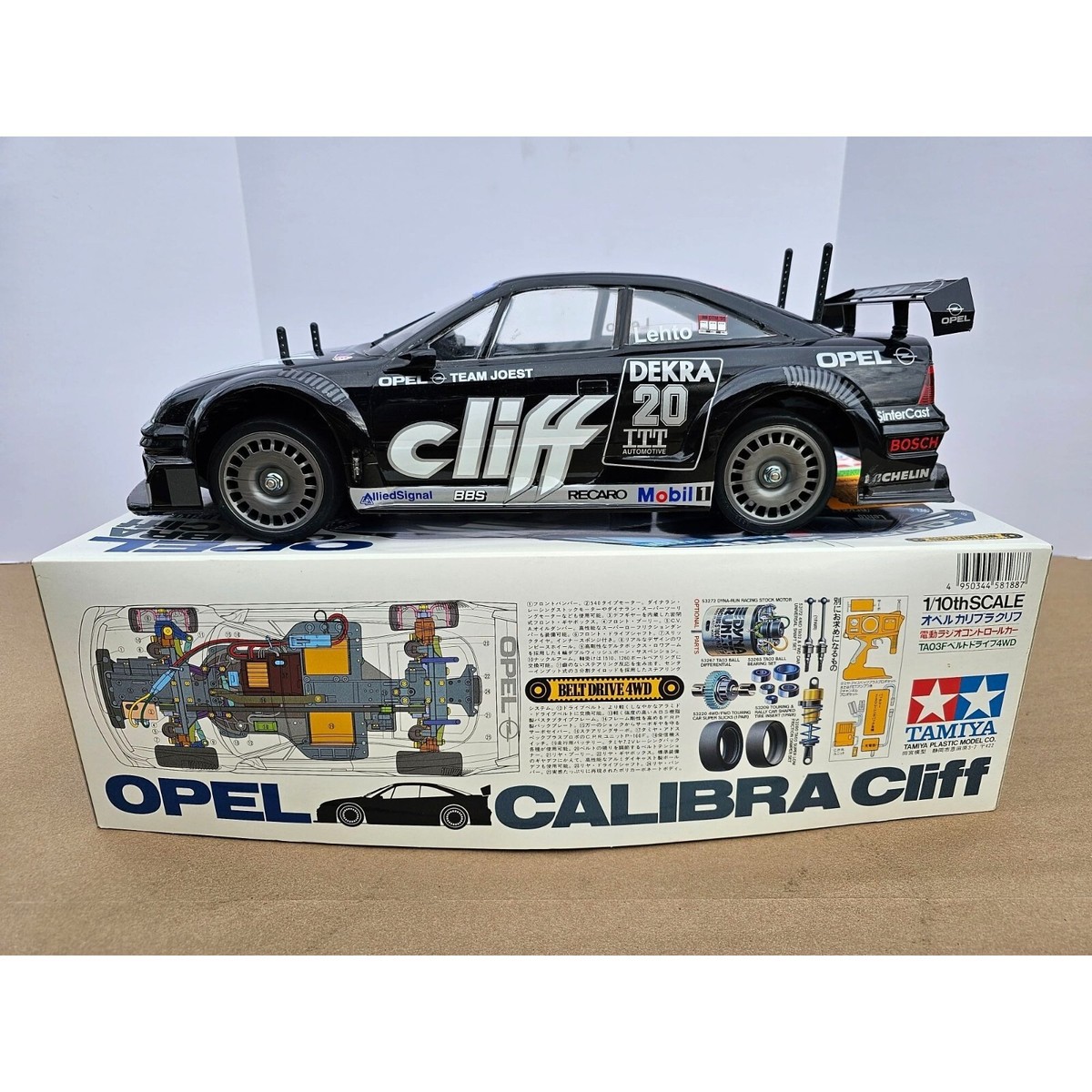 Vintage TAMIYA Opel Calibra Cliff TA03F 1/10 4WD Belt Drive