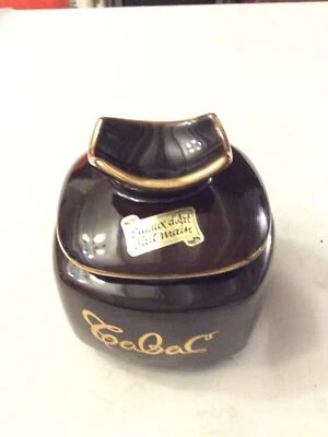 Ancien Pot à Tabac Céramique Emaux d’Art Fait Main Made France avec tabac - Photo 1/4