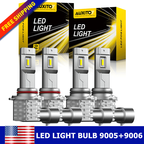 AUXITO 9005 9006 H11 LED Headlight Bulbs Combo Super Bright 72000LM White Light - Picture 22 of 32