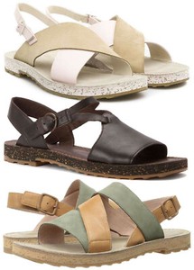 camper pimpom sandal