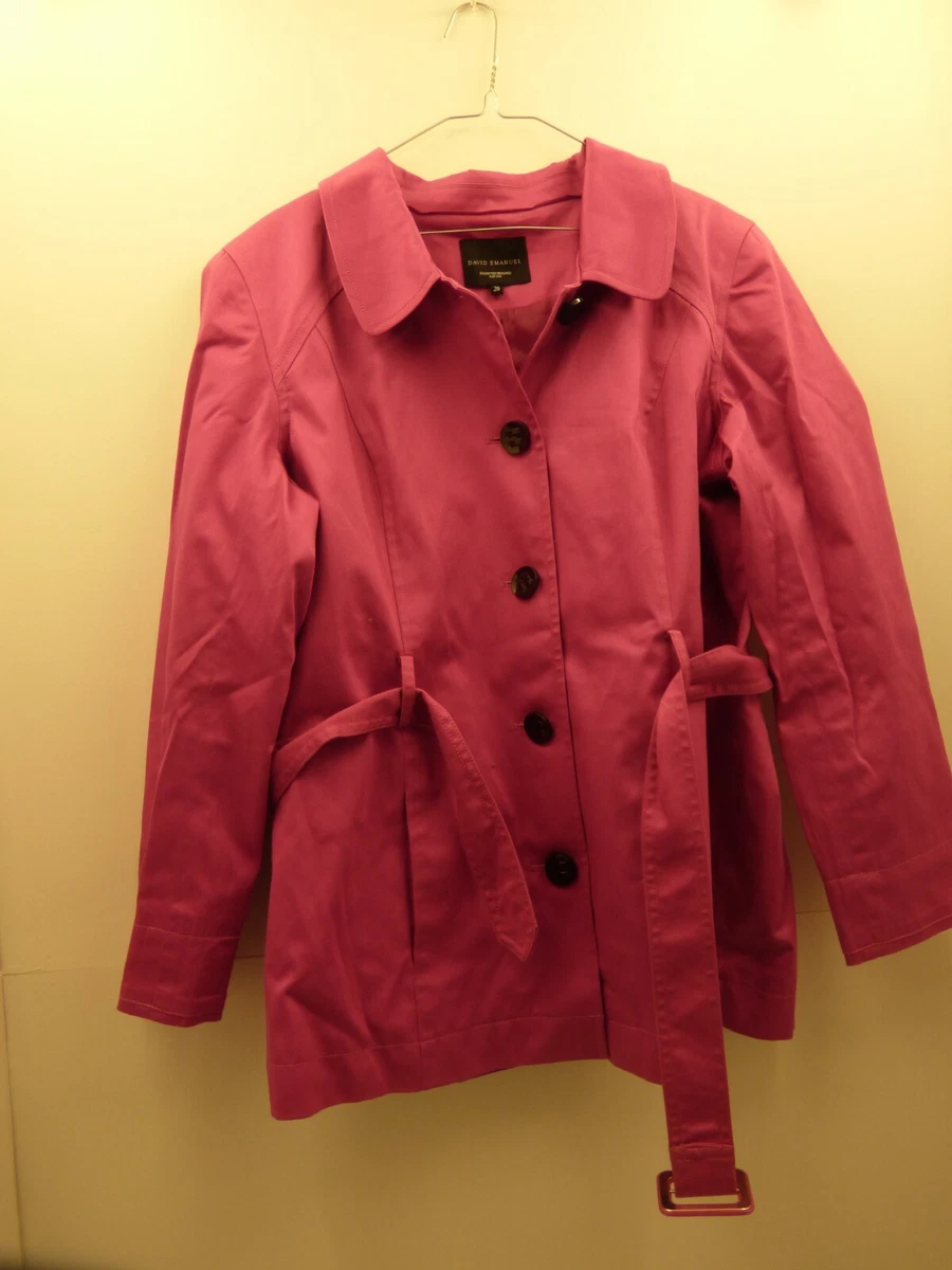 Pink coat shop size 20