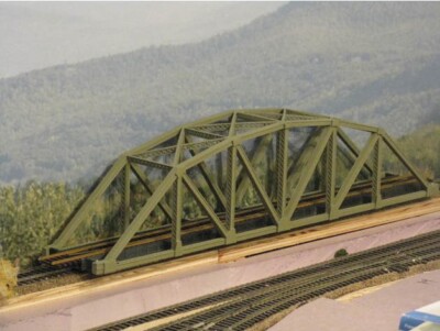 3D Printed N Scale 126 foot Arched Truss Bridge.