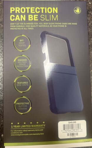 New Body Glove Kickstand Navy Blue Case for Samsung Galaxy Z Flip5 - Picture 2 of 2