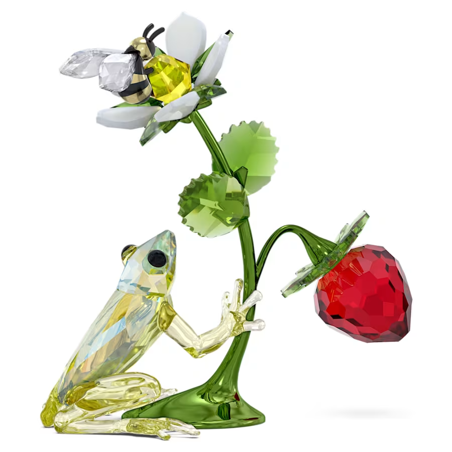 Swarovski Crystal IDYLLIA Frog, Bee and Strawberry 5667599 | eBay