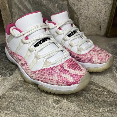 Nike Air Jordan 11 Retro Low Pink Snakeskin Damengröße 9 AH7860-106