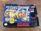 Lost Vikings (Super Nintendo Entertainment System, Game and Box)
