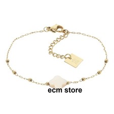 ZAG BIJOUX Bracelet Velasquez nacré acier doré art moderne /EBWJ