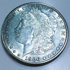 1886-S Morgan Silver Dollar Beautiful High Grade Coin Rare Date