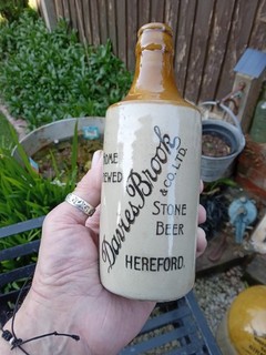 Davies Brook & Co Ltd Hereford Stoneware Ginger Beer Bottle