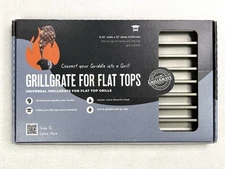 GrillGrate Flat Top Surface Grill Grate For Griddles Rail Sear Marks 9.25” x 15”