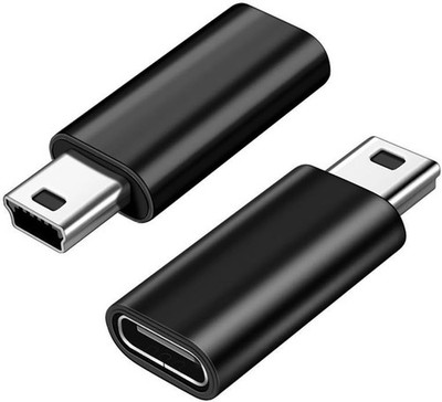 USB C auf Mini USB Adapter 2 Stück, USB C Buchse auf Mini USB 2.0 Typ-B Stecker