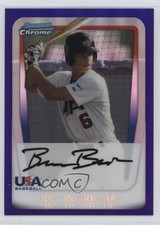 2011 Bowman Draft Chrome Prospects Retail Purple Refractor Bryson Brigman 6k2