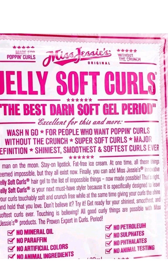 Miss Jessies Jelly Soft Curls by Miss Jessies Hair Gel 1 Oz Gel Ea Lot of 4 - Image 4 of 4