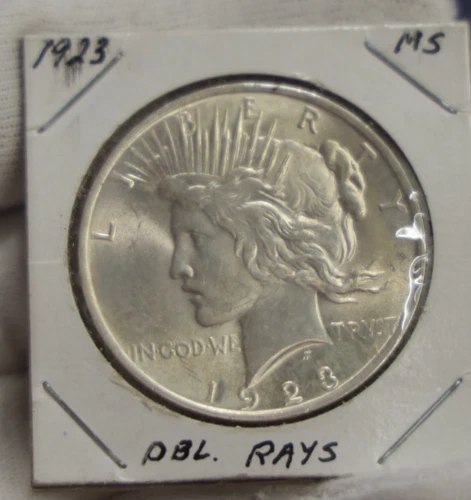 1923 US Peace Silver Dollar $1 Nice Unc