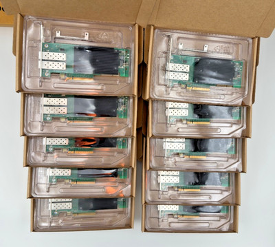 LOT OF 10 NEW SOLARFLARE XTREMESCALE X2522-PLUS DUAL PORT 10/25GBE SFP28 PCIE