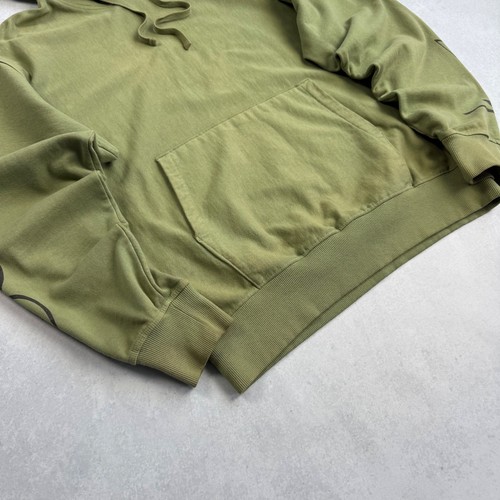 STUSSY STACKED PIGMENT GEFÄRBT ARTISCHOCKENGRÜN HOODIE HERREN GRÖSSE LARGE - Bild 4 von 10