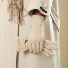 Women's Winter Gloves Windproof Warm Thermal Lined Touch Screen Compatible Full