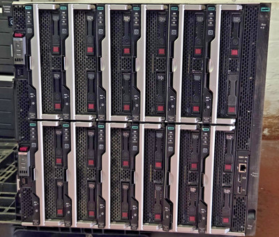 HPE Synergy 12000 Rahmen mit 1x Frame Link Modul 10x Lüfter + 480 Gen10 Blade
