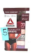 Reebok Women's Seamless Briefs Tech Comfort 5-Pack size Medium 8-10