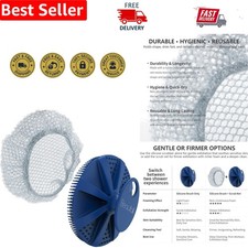 Silicone Shower Scrubber Exfoliation Net Gentle Cleansing for All Skin Types