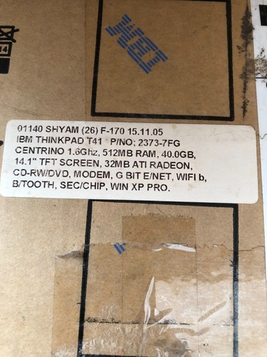 IBM ThinkPad T41 vintage parece sin usar pero defectuoso - Imagen 13 de 13