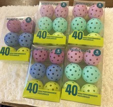 Lot 5 X 6pk 30 Ball Pickle O'Joe 40-Hole Performance Pickleballs   New, Sealed  