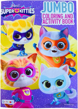 Super Kitties Coloring and Activity Book with Stand-Up Character on Back - 80 Pa