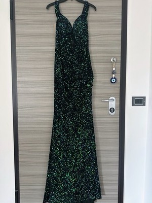 Sample Glitzer Ballkleid Alyce Paris - Size 10 US - Größe 42 DE