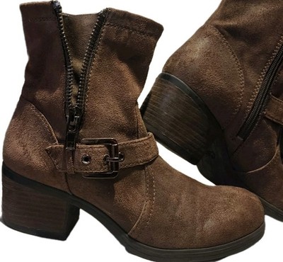 Carlos By Carlos Santana Rolla Bootie Womans Size 9 Zip Up/ Buckle Casual Wear 