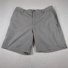 Orvis Tech Shorts Men's 40 Gray Performance Hiking Outdoor Utility Zip Pockets