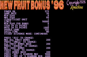 THE NEW FRUIT BONUS `96 WITH 2 MORE BONUS! - POG CHERRY MASTER 8LINER CGA PCB