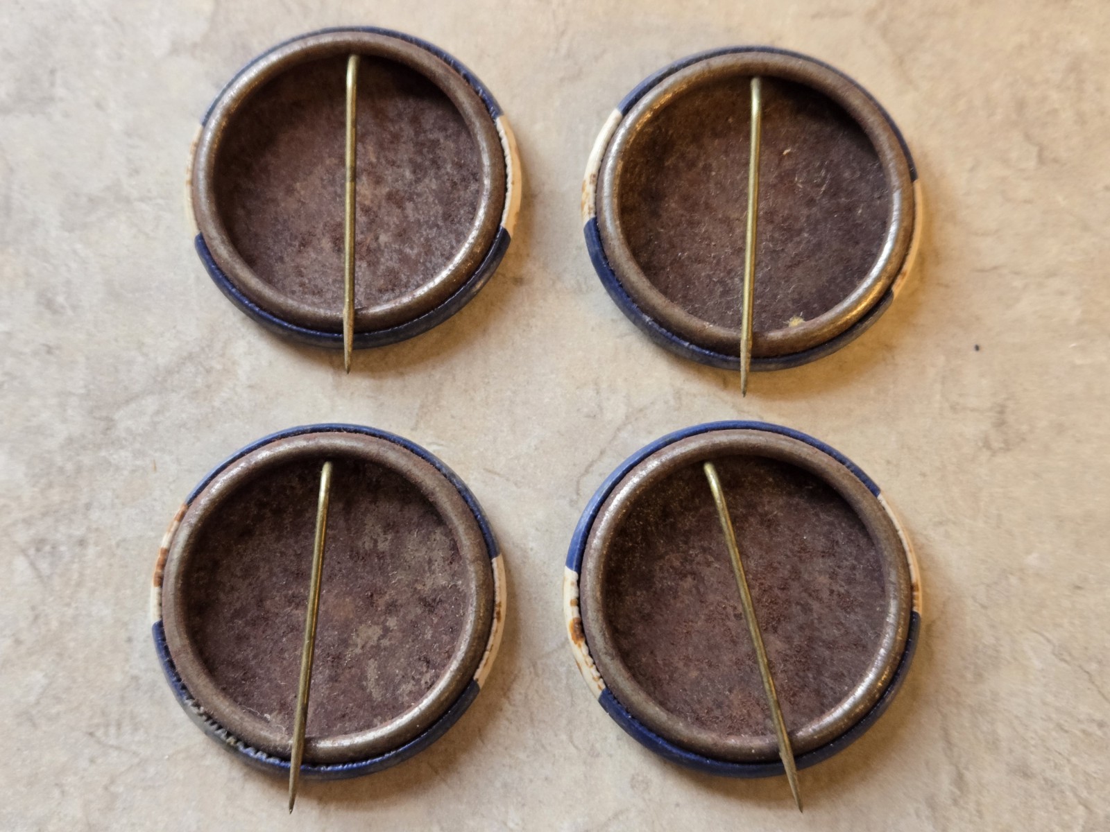 4-LOT 1951 NEW YORK GIANTS NATIONAL LEAGUE CHAMPIONS PIN BUTTONS WILLIE MAYS