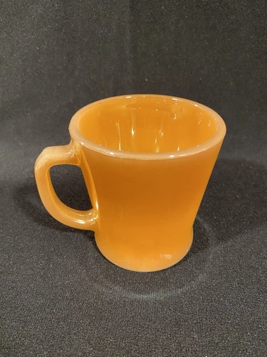 Vintage Anchor Hocking Fire King Peach Luster D-Handle MUG