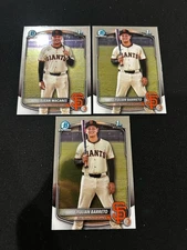 (3) 2025 Bowman Chrome Prospects Julian Barreto 1st Bowman BCP-229
