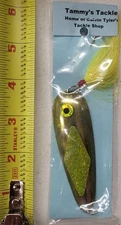 Calvin Tyler Yellow/Silver Trolling Spoon  3-1/2 Inch Spoon With Yellow Bucktail